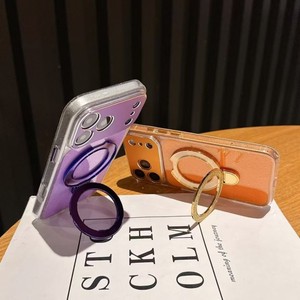 Senyork bling glitter transparent magnetic holder girls phone <b>case</b> for <b>iPhone</b> <b>11</b> 16plus 17promax bracket back cover - Product Image 3