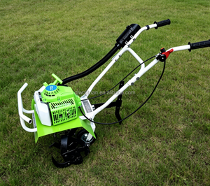 Motoculteur à essence léger et compact, le plus vendu, pour usage domestique, désherbeur, micro-motoculteur manuel pour jardin potager et retournement du sol - Product Image 4
