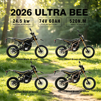 Nouvelle moto électrique tout-terrain 74V 24.5KW Sutton Ultra Bee 2026 pour adultes - Surron Ultra Bee