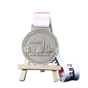 YUESHEN Custom Design Matte <strong>Nickel</strong> Plated Zinc Alloy Blank Medal UAE Invention Innovation Exhibition Souvenir Die <strong>Casting</strong> - Product Image 1