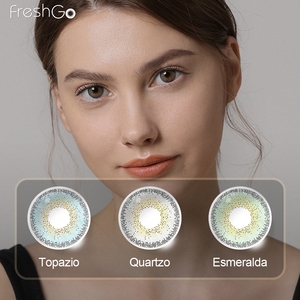 Prix d'usine Freshgo vente en gros de lentilles de contact cosmétiques <span class=keywords><strong>lentille</strong></span> de couleur de 1 an yeux bleus lentilles de contact de couleur naturelle - Product Image 1