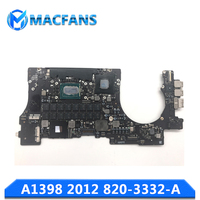 820-3332-A untuk Macbook Pro Retina 15" A1398 Logic Board 2.3/2.4/2.6/2.7/2.8GHz 8GB/16GB A1398 Motherboard 2012
