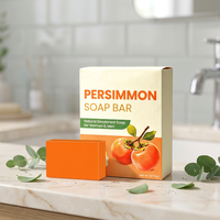 Savon Déodorant Naturel Végétalien au Tanin de Kaki pour Personnes Âgées – Nettoyage Doux, Sans Effet Desséchant, Rafraîchit la Peau – Savon Désodorisant pour le Visage et le Corps
