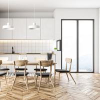 Fenêtres fixes sur mesure de conception moderne pour hôtel, fournies par un fournisseur chinois, avec cadre en alliage d'aluminium et fibre de verre, horizontales et coupe-vent.