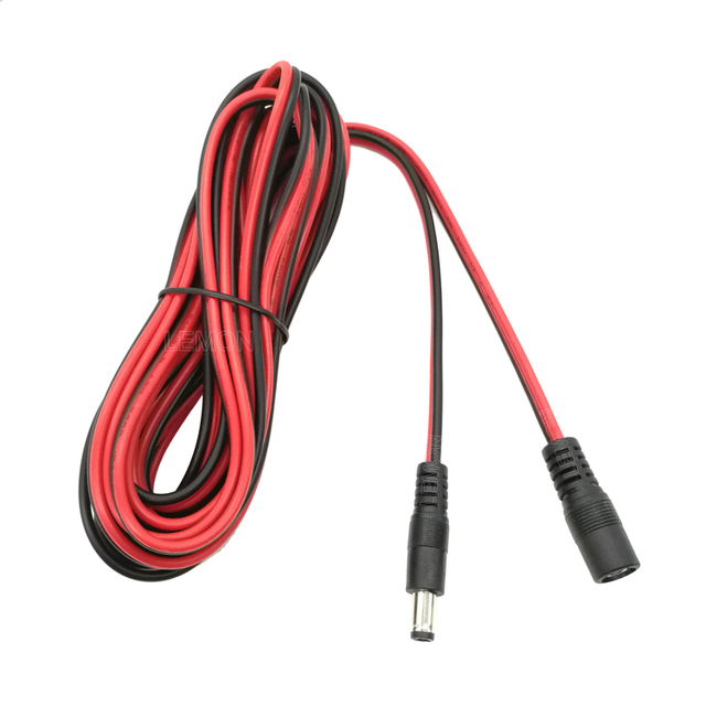 Hot Sale High Quality Customizable DC 5.5*2.1mm Male to Female Extension Cable for CCTV Camera Audio Router Telecommunication