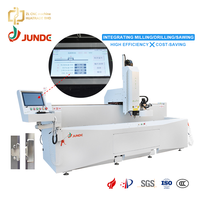 Máquina CNC de 3 Ejes JUNDE Fácil de Operar para Perforación, Fresado y Biselado de Ventanas y Puertas de Aluminio