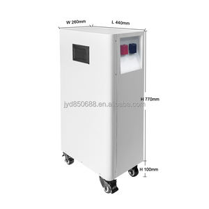 280ah Lifepo4 Box JK BMS Boîtier de batterie avec roues DIY Vertical Stand-Up Metal Battery Pack 280ah Vertical - Product Image 2