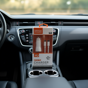 Cargador de Coche Premium Power de 20W PD con Cable USB-C para Dispositivos Tipo C, Carga Rápida 12-24V - Product Image 2