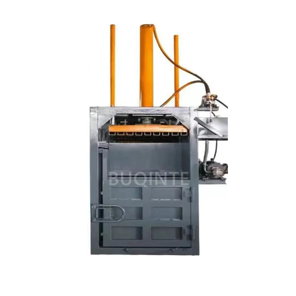 Mesin pres Baling kertas limbah hidrolik mesin Press Baler daur ulang kain/kotak kardus Hydraulic Ulis vertikal