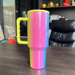 Insulated <b>Travel</b> Car H3.0 <b>Handle</b> Tumbler 40oz <b>Mug</b> Lid Straw Anti-Slip OEM ODM Custom Logo - Product Image 6