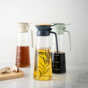 Thủy tinh borosilicate thủy tinh đa chức năng dầu ô liu chai dầu nấu ăn chai rõ ràng minh bạch Hướng dẫn sử dụng máy rút dầu thủy tinh