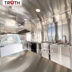 Food Truck Commercial Mobile de Restauration Rapide avec Cuisine Complète en Acier Inoxydable, <span class=keywords><strong>Remorque</strong></span> de Vente de Pizza et Café Personnalisée – Neuf - Product Image 6