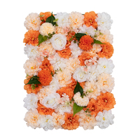 Nouvelle conception de mur de fleurs artificielles réalistes, toile de fond en tissu enroulable, taille personnalisable, imperméable, réutilisable, pour la fête des mères