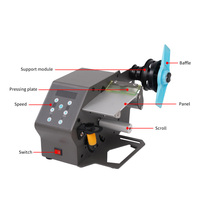 DT208 Distributeur d'étiquettes d'emballage papier à vitesse réglable automatique 220V, utilisation facile, garantie 1 an pour vidéo explicative