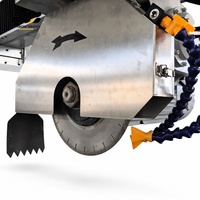 Sierra de Corte de Cuarzo CNC de 4 Ejes HQ-3220B con Motor para Mármol, Piedra Artificial, Granito, Alta Precisión, Automática, 25kw