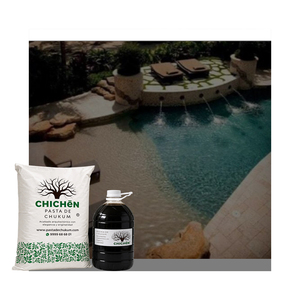 Enduit de Chukum Naturel pour Cour Intérieure, Surface Architecturale Réfléchissante pour Piscine, Finition pour Maisons Résidentielles Modernes de Luxe - Product Image 1