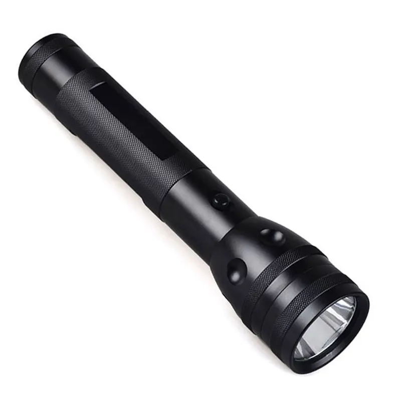 TOPCOM Powerful Long Range Tactical D Battery Torch Light LED Flashlight Personal Self Defense Flashlight For Outdoor