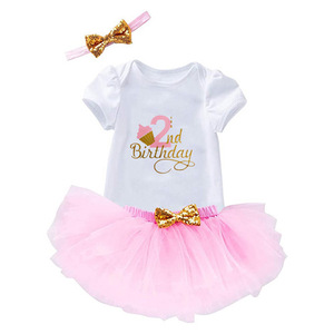 Vêtements pour bébé fille de 6 à 12 mois, vêtements pour tout-petits, robe de fête pour filles, jupe tutu pour bébé fille de 1 an DGHB-001 - Product Image 6