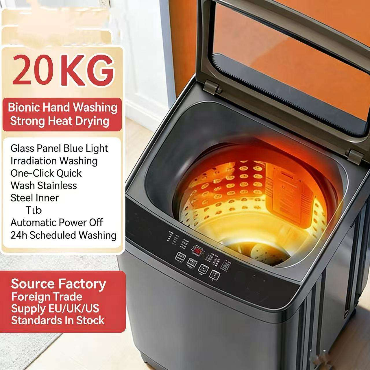 Couvercle en verre de séchage à chaud de stérilisation à lumière bleue, SKU-03-20kg
