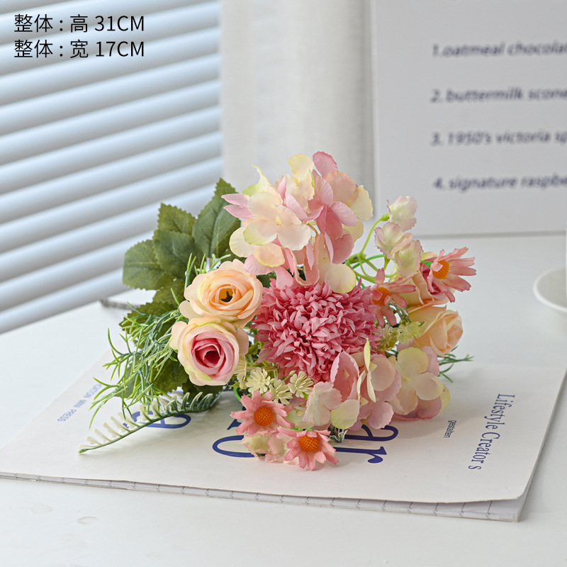 Hydrangée Rose à 7 Branches [Violet Glamour]