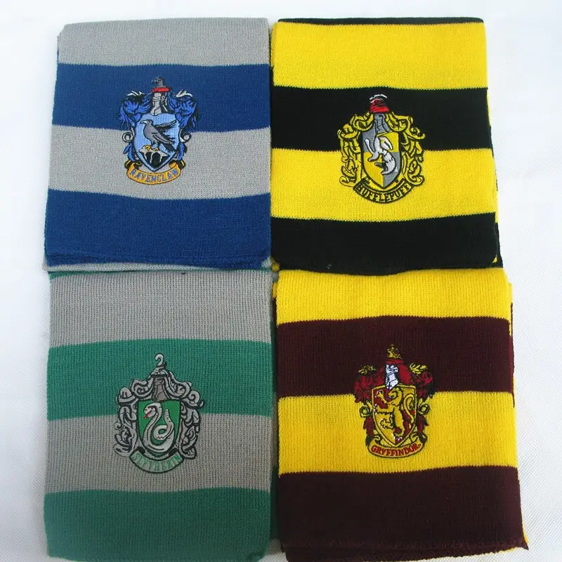 Wholesale High Quality Harry Acrylic Potter Adult Women Men Scarf Knitting Soft Scarves
