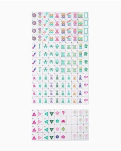 Ensemble de Mahjong Américain de Luxe Coloré <span class=keywords><strong>La</strong></span> Fête, 160 Tuiles, en Acrylique Pliable, Design Artistique, Portable, pour Quatre Joueurs, Divertissement de Fête - Product Image 2