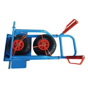 Stair Climber Hand Truck Dolly, Duty Trolley Cart with Rubber Wheels 6 Rubber Wheels and Rope for Moving Logistics Warehouse