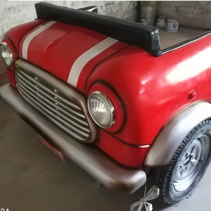 OFERTA ESPECIAL: Modelo de sofá con cabeza de coche de carreras de resina DIY, decoración punk para <span class=keywords><strong>bar</strong></span>, restaurante y hogar - Product Image 4