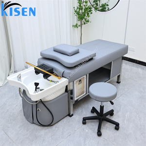 Modern <b>Electric</b> Rotation Professional Beauty Salon Barbershop Hair Washing Shampoo Bed <b>Head</b> Spa Steam Water Therapy Circulating - Product Image 4