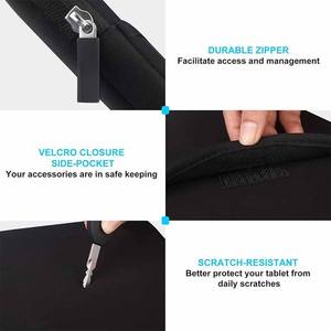 <span class=keywords><strong>Funda</strong></span> Protectora para Tablet de Neopreno Negro con Cierre, Acolchada, Impermeable y Resistente a Impactos, con Logotipo Personalizado en Relieve, para iPad de 8 y 10.5 <span class=keywords><strong>Pulgadas</strong></span> - Product Image 4