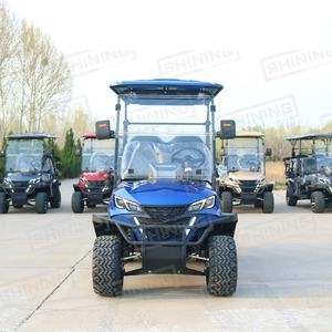 Shininglsv Oo ब्लैक इलेक्ट्रिक गोल्फ कार्ट 4 सीटों उच्च विन्यास 48v 100ah लिथियम बैटरी 5 kw गोल्फ कार्ट - Product Image 4