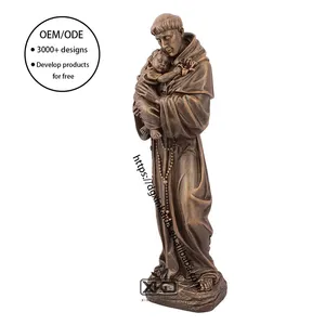 Factory wholesale catholic religious statues resin maedals San Antonio whole catholic religious resin big statues