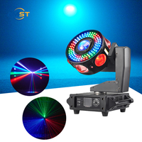 Projecteur de scène mobile UFO 7x60 avec laser, anneau de pixels RGB, faisceau LED et fonction wash pour discothèques, boîtes de nuit, mariages et événements DJ
