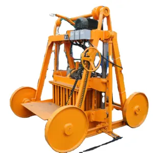 QMY4-45 küçük üretim yarı otomatik içi boş/katı blok makinesi ve parke tuğla yapma makinesi kaliteli