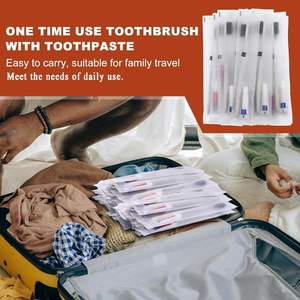Kit de Artículos de Aseo Dental de Marca Privada al por Mayor para el Hogar, Hotel, Viajes y Aerolíneas, con Cepillo de Dientes y Pasta Dental - Product Image 3