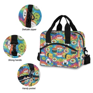 Sac isotherme réutilisable en nylon 15L Aloha pour le déjeuner, motif dessin animé Hawaï Musubi, design personnalisé, pour femmes et hommes - Product Image 5