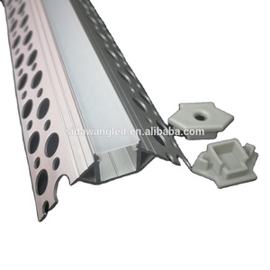 Profilé d'angle LED pour bandes lumineuses, profilés LED sans bordure, profilé en aluminium anodisé argent - Product Image 4