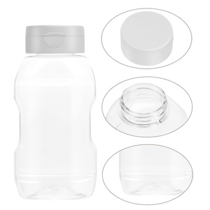 Wholesale Upside Down Convert Plastic Squeeze Bottle Ketchup Honey Hot Sauce Bottle With Flip Top Cap 373ml - Product Image 6