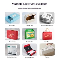 Boîtes cosmétiques rectangulaires personnalisées en carton blanc et ondulé avec impression UV, boîtes cadeaux couvercle et base, styles de boîtes mystères