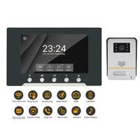 Sonnette vidéo intelligente Tuya 1080P avec interphone 2 fils, solution WIFI, audio bidirectionnel, détection de mouvement et vision nocturne