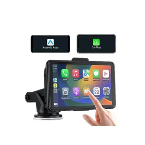 Kolay kurulum araba Stereo MP5 çalar araba radyo 7 inç taşınabilir Carplay ekran GPS WIFI RAM radyo Con Pantall