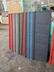 Tuiles de toiture en acier métallique revêtues de pierres colorées de bonne qualité, tôles de toiture <span class=keywords><strong>Metro</strong></span>, prix compétitifs, garantie 50 ans - Product Image 3