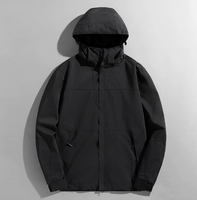 Veste bomber légère et tendance pour l'automne, idéale pour les activités de plein air, à une seule couche, avec capuche amovible, imperméable, unisexe