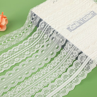 Ruban de dentelle ajourée fait main ERKOUMI, style taïwanais, blanc, pour la confection de robes Lolita et les fournitures de couture.