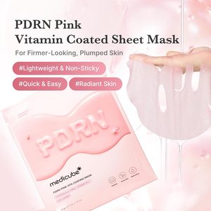 メディキューブ サーモンDNA PD RN ピンク ヴィータ コーティング シートマスク 韓国シートマスク ガラス肌 美肌効果 バランス肌 フェイシャルマスク - Product Image 3