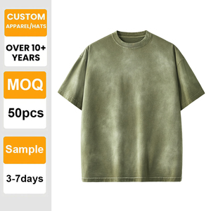 Camiseta Tie Dye con Logotipo Personalizado, 230 g/m², Lisa, Cuello Redondo, Algodón Grueso, Venta al Por Mayor, Impresión, Bordado, Unisex - Product Image 1