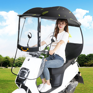 WXL424 pare-soleil d'extérieur en vinyle coupe-vent pour moto, auvent de <span class=keywords><strong>pluie</strong></span>, <span class=keywords><strong>abri</strong></span> pliant pour vélo électrique - Product Image 2