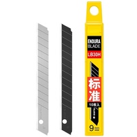 Lames de couteau utilitaire japonaises TAJIMA LB30H 9mm, acier SK120, angle d'affûtage en 2 étapes, type A, lames de remplacement, 10 pièces/paquet