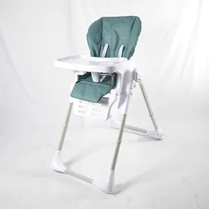 Asiento reclinable cómodo y colorido para bebé, silla alta personalizada con reposapiés