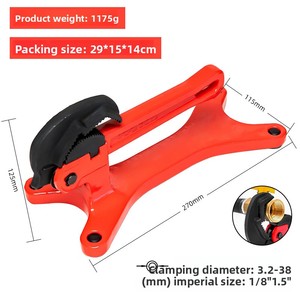 Portable Handheld Pipe Vise Clamp American Style Self Locking <b>Wrench</b>, Welding, Flange & Nut Holder Tool Metric Pipe <b>Wrench</b> - Product Image 6
